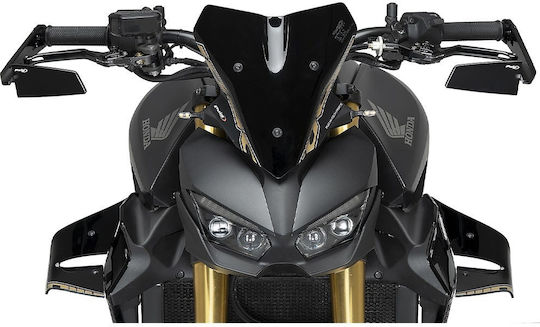 Diablo Schwarz Motorradspiegel Antivibrationsspiegel Links Rearview Mirror Puig