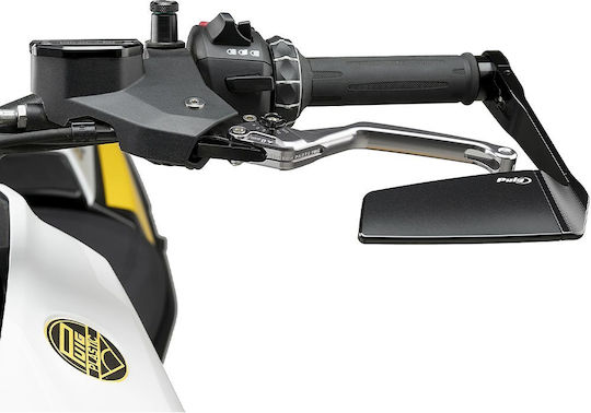 Diablo Schwarz Motorradspiegel Antivibrationsspiegel Links Rearview Mirror Puig