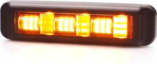 Led Strobe 3 Smd 2 Functions Orange 12v-24v Ip68