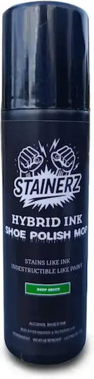 Green Kompatibles Tintenpatronen für InkJet Drucker Stainerz Hybrid-Tinten Schuhcreme-Wischer 26mm Stainerz Tiefgrün 75ml Schwarz 1 Stück