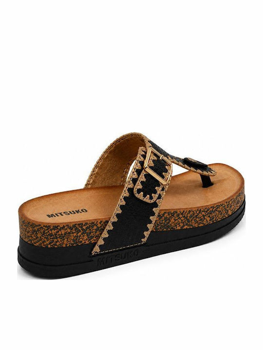 Women's Flat Sandals Flatforms Black