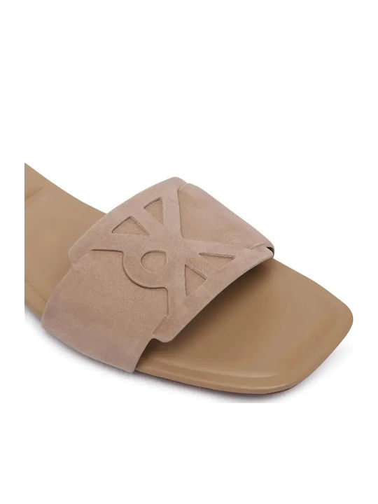 Sandale Casual Damă Din Piele Maro