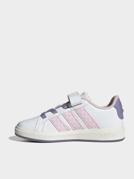 Disney Minnie Mouse Grand Court Kids Sneakers White
