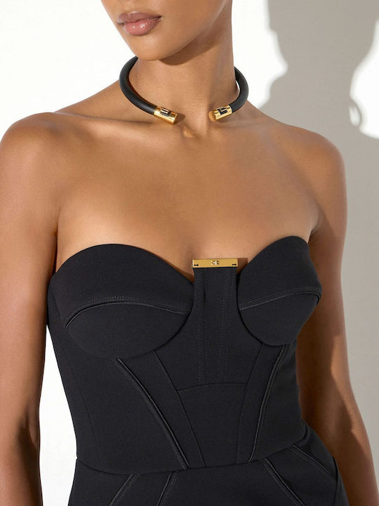 Elisabetta Franchi Necklace Black