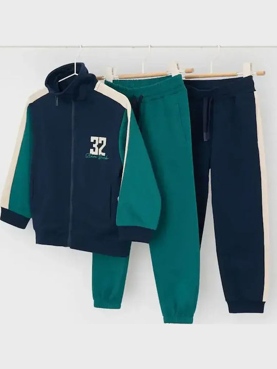 Kids Sweatpants Turquoise 3 Pieces