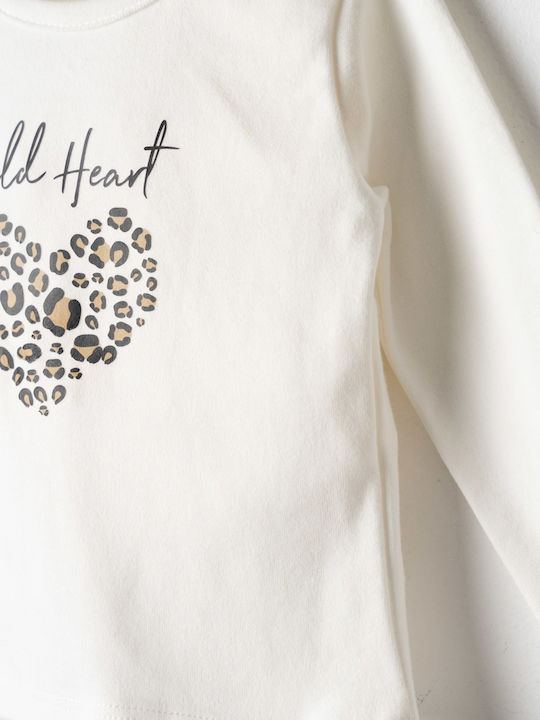 Kinderbekleidungssets mit Leggings und Sommer Mantel 3 Stück Leo
