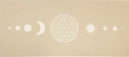 Yogi & Yogini Στρώμα Γυμναστικής Yoga Μπεζ (183x61cm)