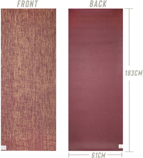 Myga Saltea de Yoga Bej pentru Exerciții (183x61cm)