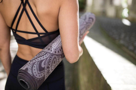 Yoga Design Lab Yoga Trainingsmatte Schwarz 178x61x0.15cm