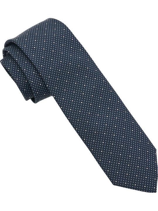 Boss Herren Krawatte Seide mit Mustern in Blau Farbe