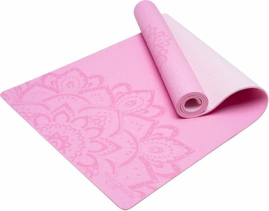 Yoga Design Lab Матрак За Фитнес Йога Розов (173x61см)