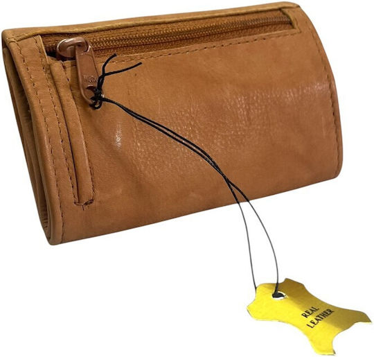 Marvel Tobacco Pouch from Artificial Leather with Button Tan