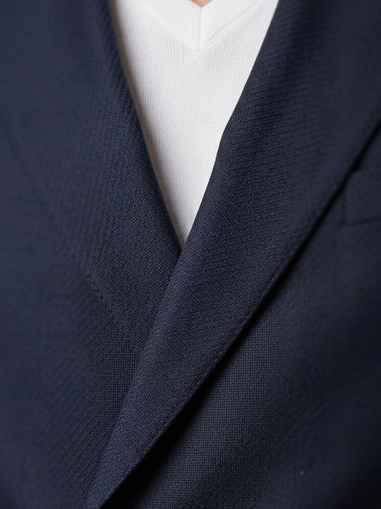 Men's Suit with Slim Fit Dark Blue