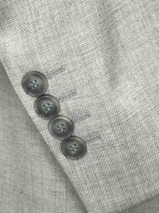 Лятно мъжко булчинско костюм Grey
