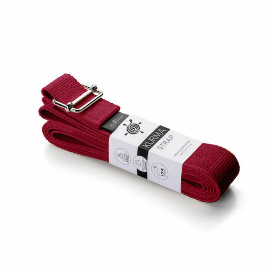 Kurma Yoga Strap Burgundy