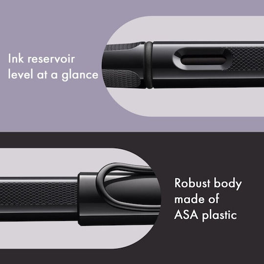 Lamy Safari Πένα Γραφής Medium Μπλε από Πλαστικό με Μπλε Μελάνι