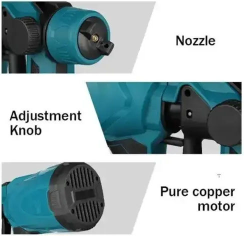 SPM 6972299245889 Σετ Πιστόλι Βαφής & Φυσητήρας Brushless με Μπαταρίες