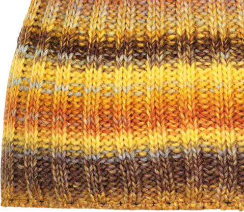 Unisex Beanie Strickmütze in Gelber Farbe