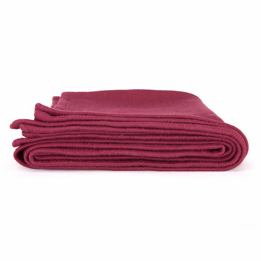Bodhi Shavasana Baumwolle Yoga-Decke Burgunder