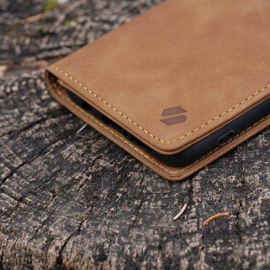 Spacecase Wallet Δερμάτινο / Σιλικόνης Καφέ (Xiaomi 17T Pro)