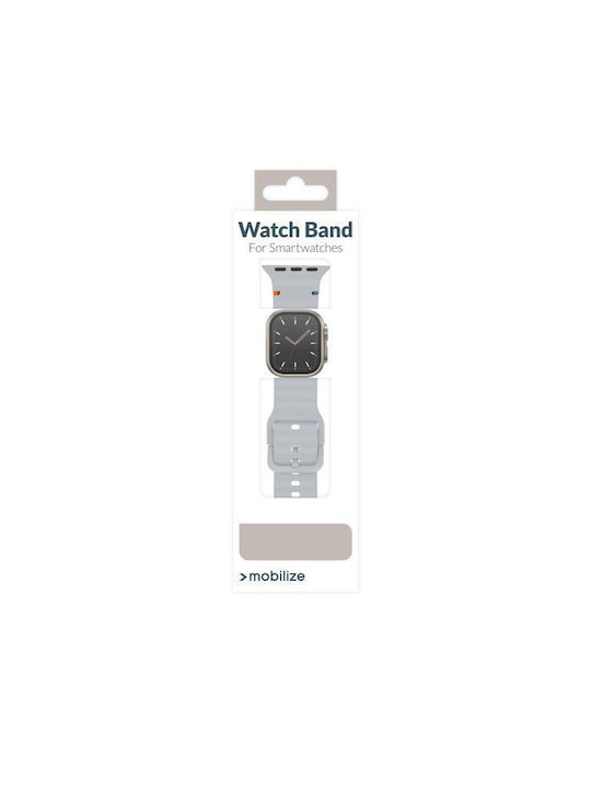 Mobilize Кайшка Сив За Apple Watch Series 42/44/45/49 мм Mobilize Кайшка Сив За Apple Watch Series 42/44/45/49 мм