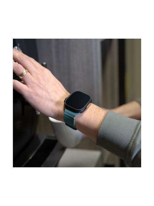 Mobilize Силиконова Каишка Синя (Apple Watch Series 42/44/45/49 мм)