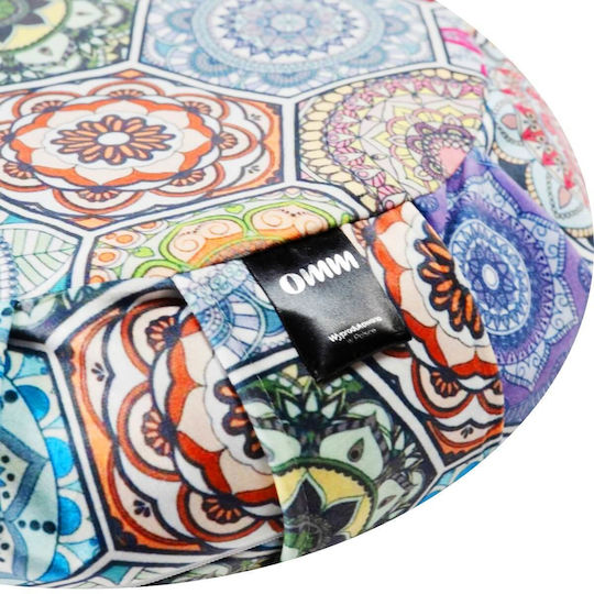 Perna De Meditație Zafu Omm Yoga Mandala Vibrantă