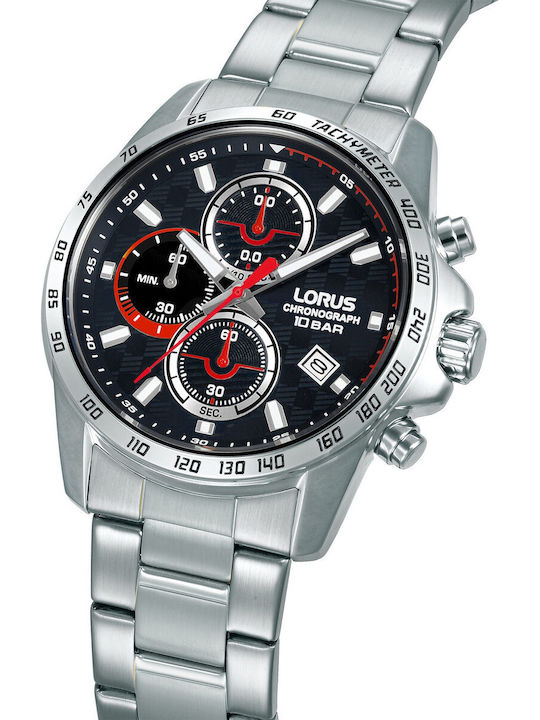 Lorus Sports Men's Watch Chronograph Battery with Silver Metal Bracelet