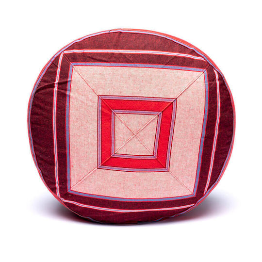 Cotton Meditation Cushion Red