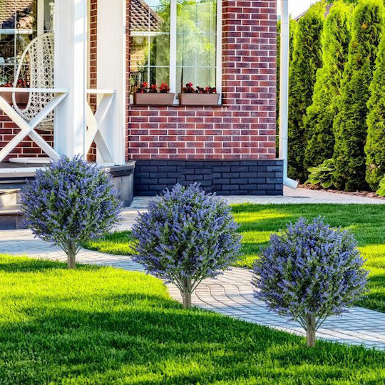 Costway Set 2 Künstliche Bäume Topiary Lavendel Passalos Stützstäbe 34,3 X 61,0 Cm Hz10469-2 Costway Set 2 Künstliche Bäume Topiary Lavendel Passalos Stützstäbe 34,3 X 61,0 Cm Hz10469-2