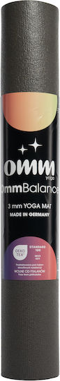 OMM Yoga Exercise Mat Grey 183x60cm