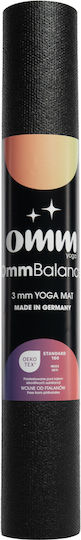 OMM Στρώμα Γυμναστικής Yoga Μαύρο (183x60cm)