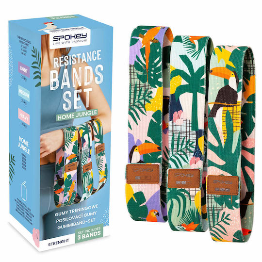 Spokey Home Jungle Buclă Lungă Module 3 Bucăți Multicolore 0.32m
