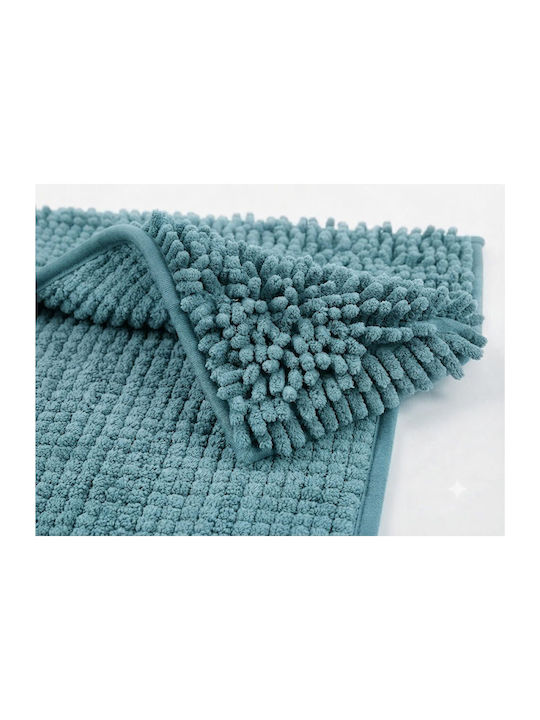 Non-Slip Bath Mat Bubble Walk 100-1780-2 Petrol Blue 60x90cm