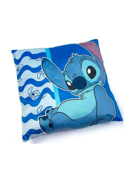Dimcol Kids Decorative Pillow Case Stitch Blue 38x38cm