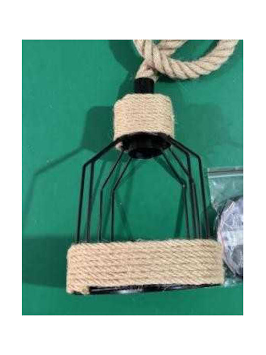 Boho Grid Pendant Light with E27 Socket