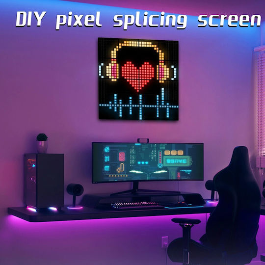 GloboStar Scrollende LED-Schild Einseitig 16x64cm RGB