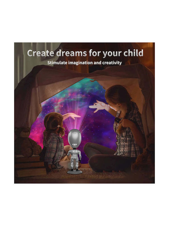 GloboStar Projektor Dekoratives Licht Galaxy LED RGB 12,5x12,5x31cm