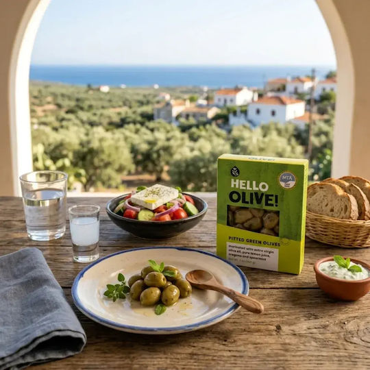 Hello Olive Зелени маслини без костилки 200гр