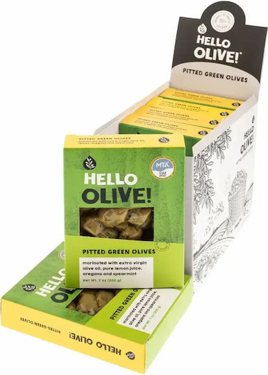 Hello Olive Зелени маслини без костилки 200гр