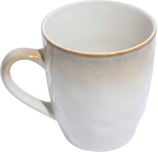Estia Vignette Ceramic Brown Mug 400ml 6pcs