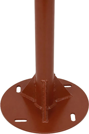 Globostar Urbano-280 Glb-000-0011 Metal Galvanized Lighting Pole Solar Street Light Outdoor Ral 8004 Corten Brown Matte W84 X D25 X H280cm Glb-000-0011
