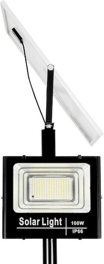 Globostar Helios-280 Glb-000-0002 Metal Galvanized Lighting Pole Solar Spotlight Outdoor Ral 9005 Black Matte W35 × D25 × H280cm Glb-000-0002