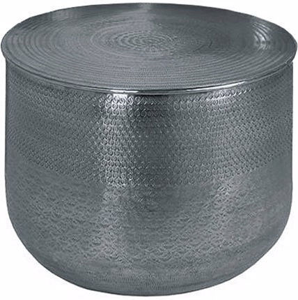 Round Aluminum Side Table Grey M42xW42xH31cm