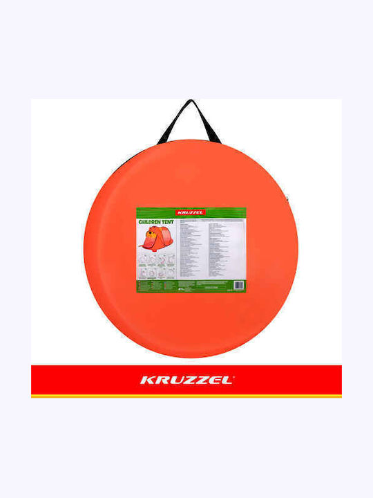 Kruzzel Children's Castle Pop Up Tent Orange