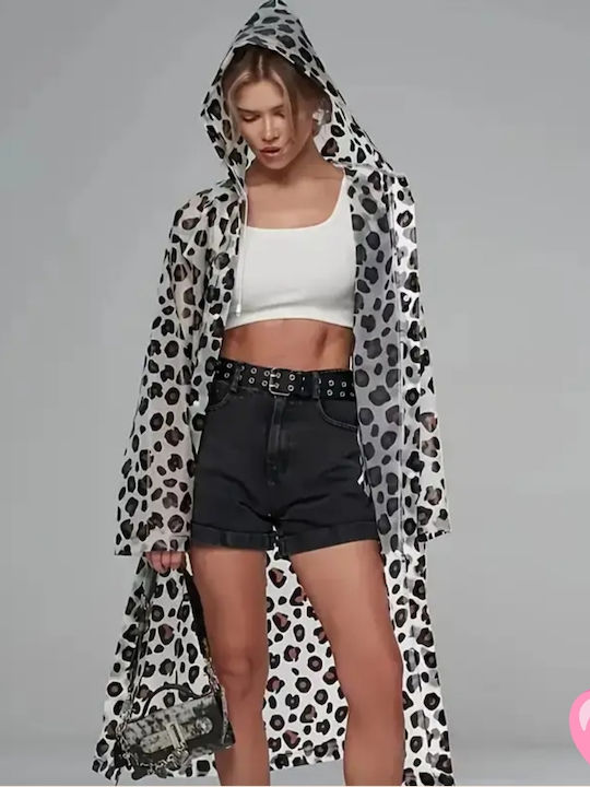 Jachetă de damă pentru iarnă leopard