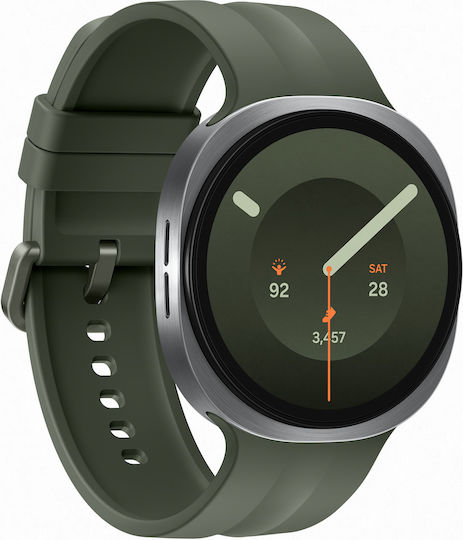 Samsung Galaxy Watch 9 Aluminium 44mm Wasserdicht Mit Herzfrequenzsensoren (Silber)