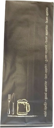 Black Utensil Case Napkin 100 Pieces