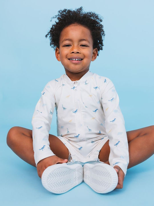 Swim Essentials Kinder Badebekleidung Einteilig Mit Langen Ärmeln Dino
