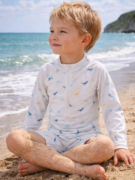 Swim Essentials Kinder Badebekleidung Einteilig Mit Langen Ärmeln Dino